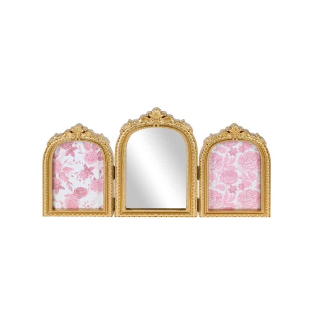 Gold Coquette Antique Gold Mirror and Photo Frames